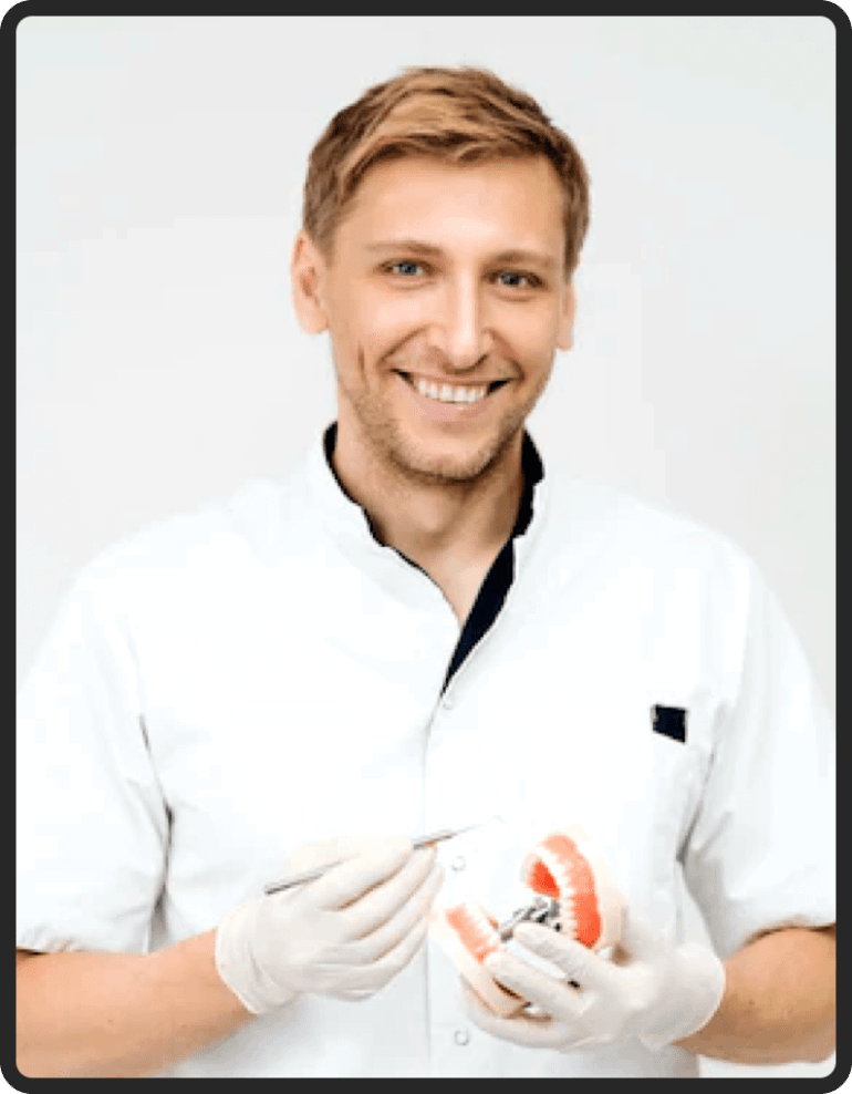 Doctor recommending ProDentim oral health supplement